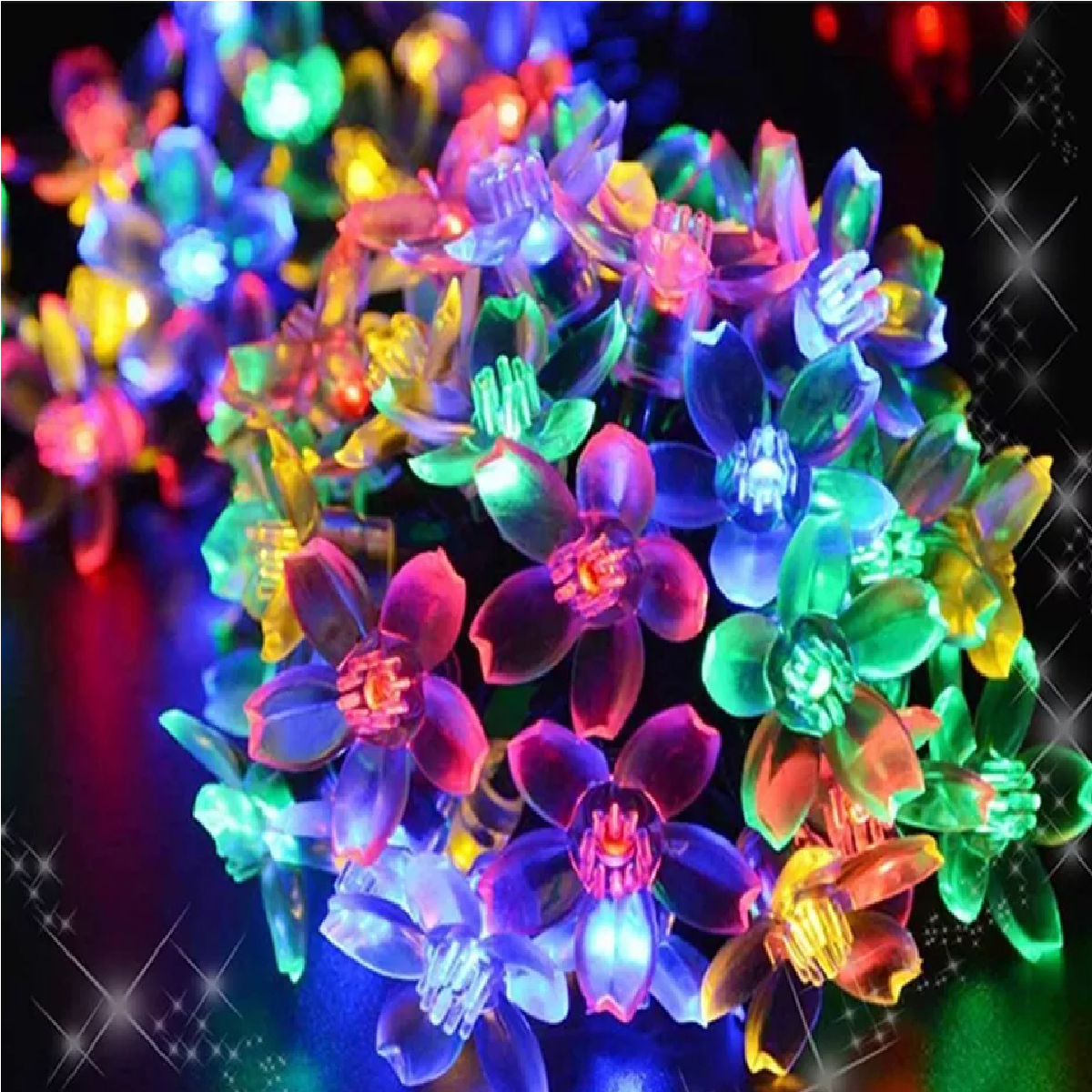Flower Solar String Lights