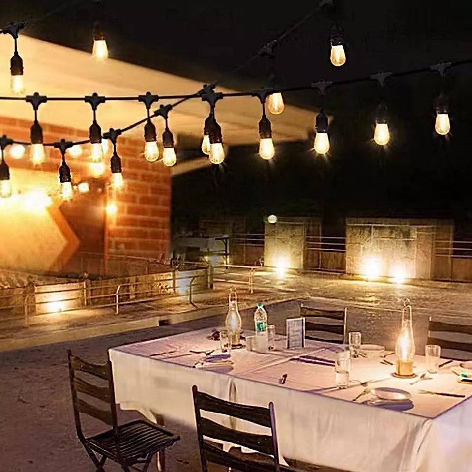 96FT Festoon Lights Outdoor (2 Packs Of 48FT)