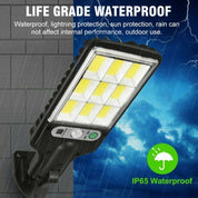 2 Pack Solar Lights Outdoor, PIR Motion Sensor Security Lights, IP65 Waterproof Garden Wall Lights
