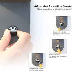 Outdoor PIR Motion Sensor Wall Lantern Light, IP44 Waterproof