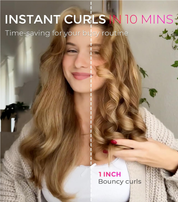 1-Inch Automatic Rotating Curling Iron – Ionic Ceramic Beach Waves Hair Curler