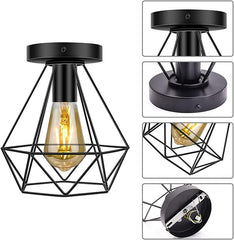 Vintage Ceiling Lamp Industrial Ceiling Light Rectangle Ceiling Lighting Triangle LED Ceiling Lights Country Fixture