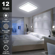 LED Ceiling Panel Light 12W-72W Modern Square Lamp