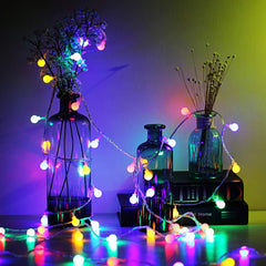 Multicolour Globe Fairy Lights 6M 40 LED Battery Powered