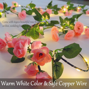 Pink Rose fairy lights