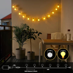 Outdoor Globe Fairy Lights 33ft