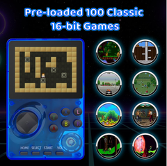 Retro Handheld Game Console with 100 Classic 16-Bit Games, 2.8