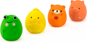 Squeaky Latex Puppy Toys – Funny Animal Play Set for Small Dogs, Interactive & Safe