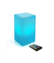 16" Waterproof Color Changing LED Cube Stool Lamp