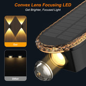 Solar Fence Lights – 4 Pack, 3 Color Options