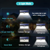 2 Pack Solar Motion Sensor Light