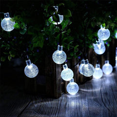 Solar Garden Lights Outdoor - 50 LED 7M/23Ft Waterproof Fairy String Lights for Patio & Yard