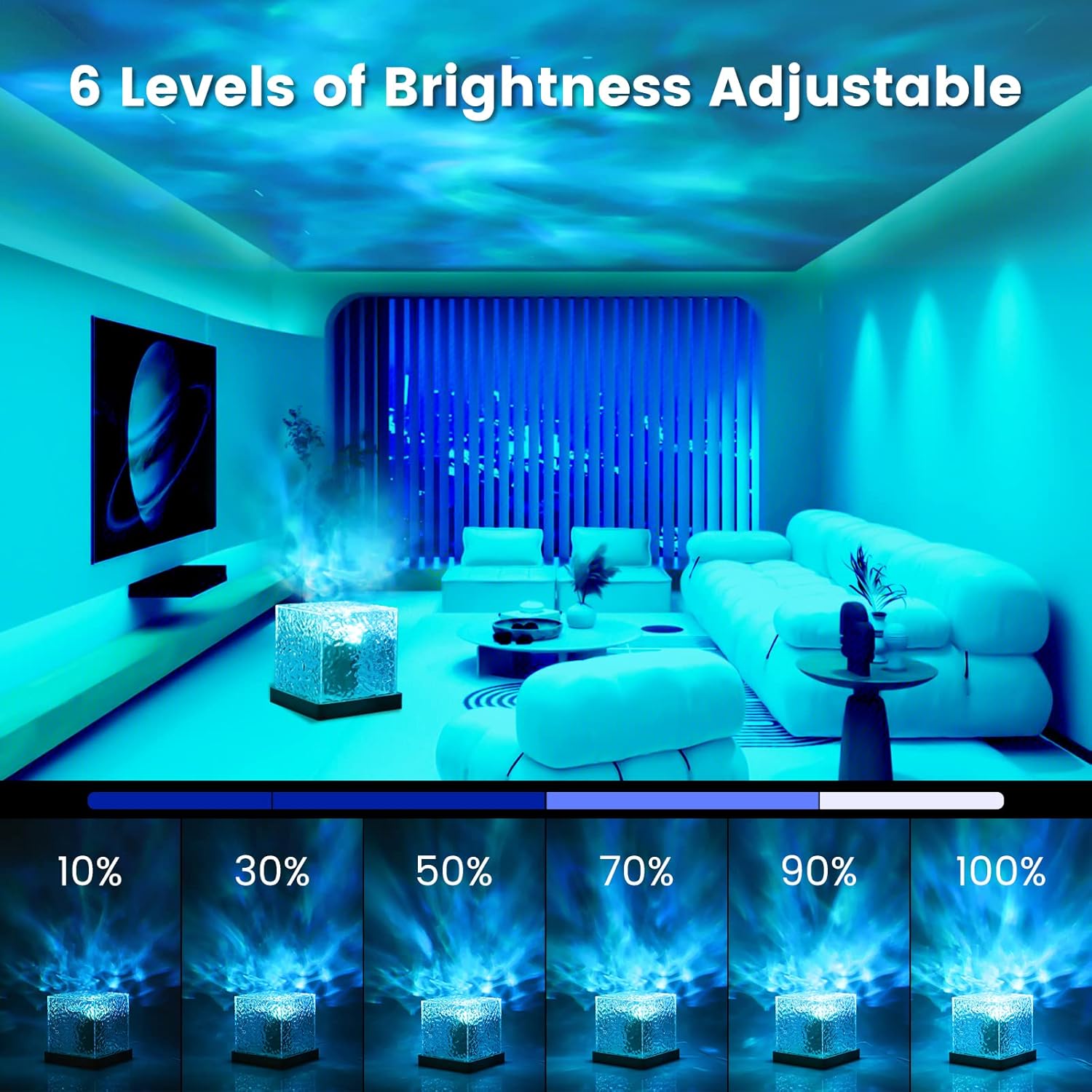 Galaxy Projector Light with 16 Colors & Star Effects