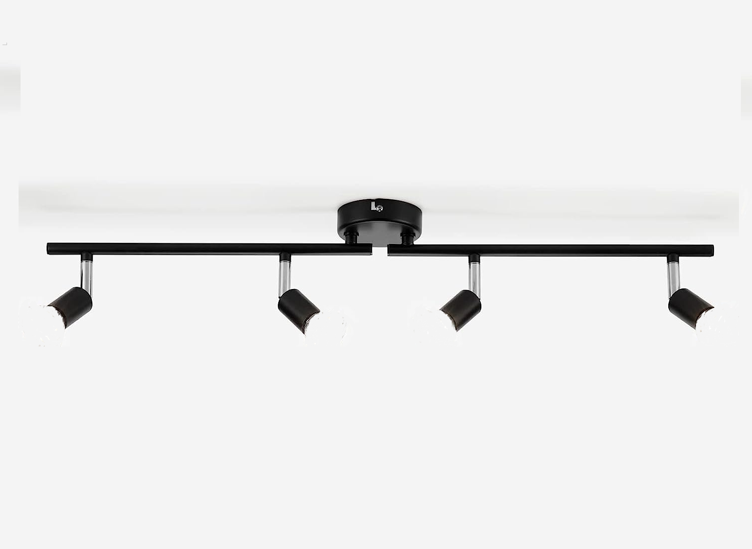 LED Ceiling Light, 4 Way Adjustable Modern Ceiling Spotlights (Matte Black)