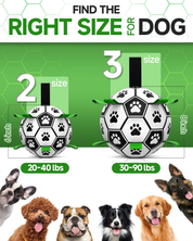 Interactive 6-Inch Dog Football Toy with Webbing, Durable Indoor & Outdoor Ball