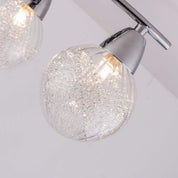 BOLLA 3-Light Semi Flush LED Ceiling Light Chrome