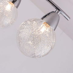 BOLLA 3-Light Semi Flush LED Ceiling Light Chrome