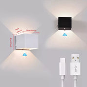 Modern Indoor LED Wall Lamp – Warm White Light, Wall Mounted, IP44 Rated