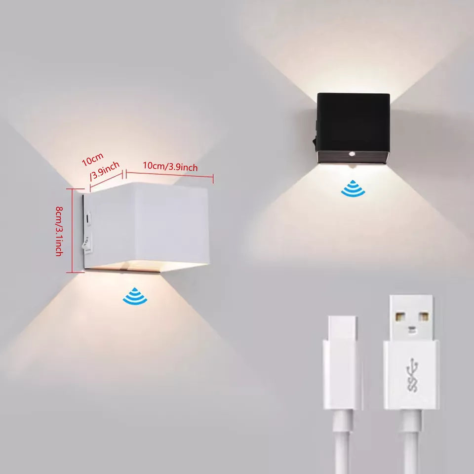 Modern Indoor LED Wall Lamp – Warm White Light, Wall Mounted, IP44 Rated