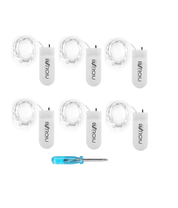 2M Battery Fairy Lights 6 Pack, Warm White Glow