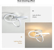 minfair Modern LED Ceiling Light – Round Geometry, 18W, 24cm Diameter