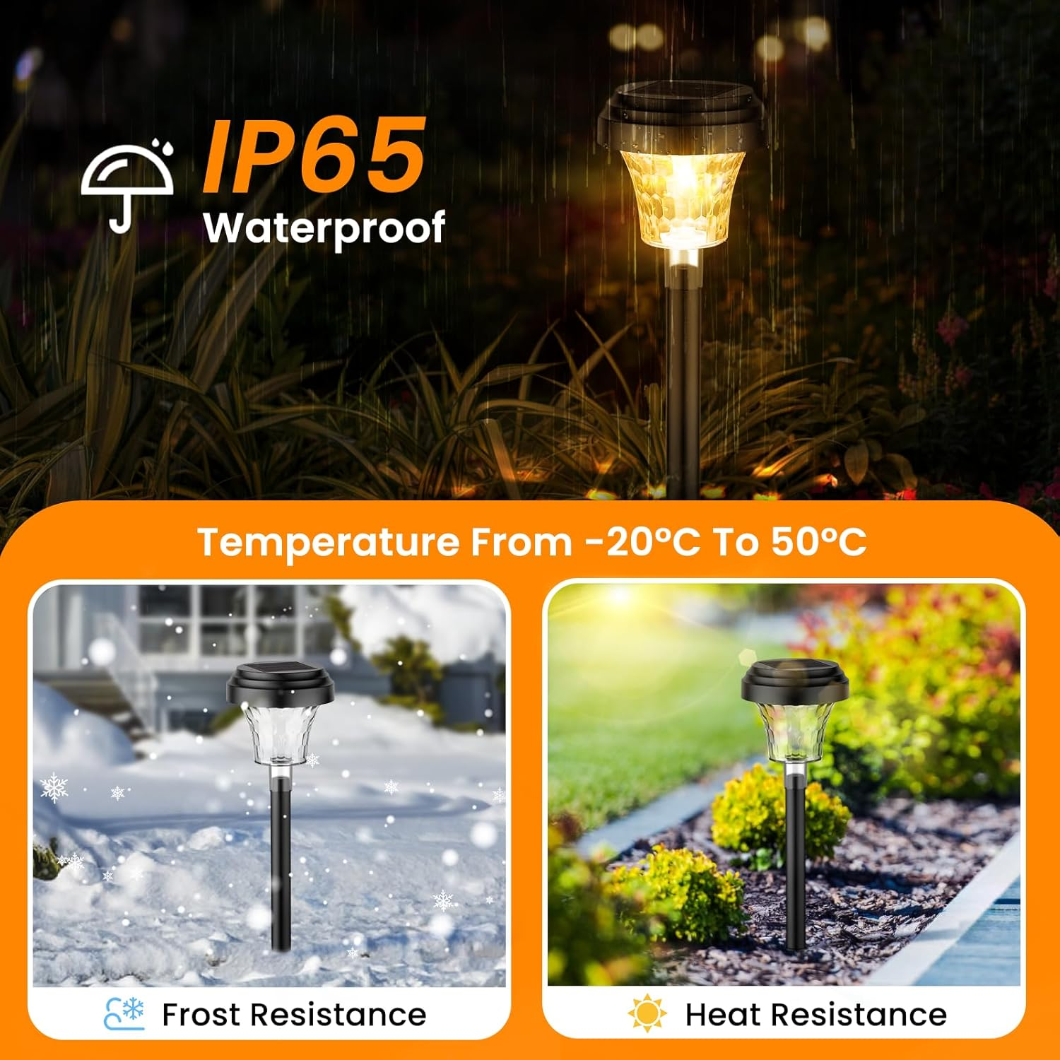8 Pack Garden Solar Stake Lights