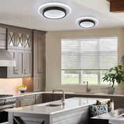 Modern Round LED Flush Mount Ceiling Light – Circle Flat Lamp for Hallway