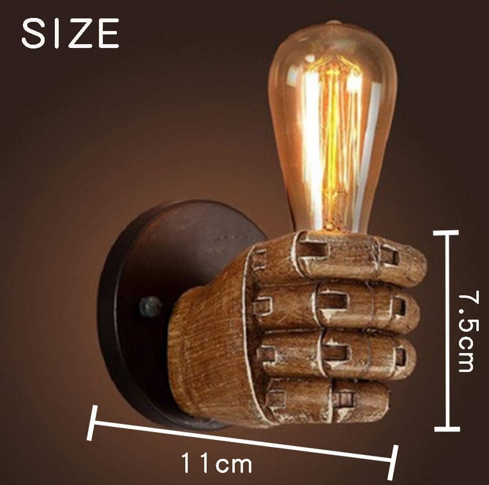 Antique Fist Wall Sconce Light Vintage Industrial E27 Lamp