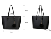 Women’s PU Leather Laptop Tote Bag – 15.6 Inch Large Shoulder Handbag for Work, School & Travel