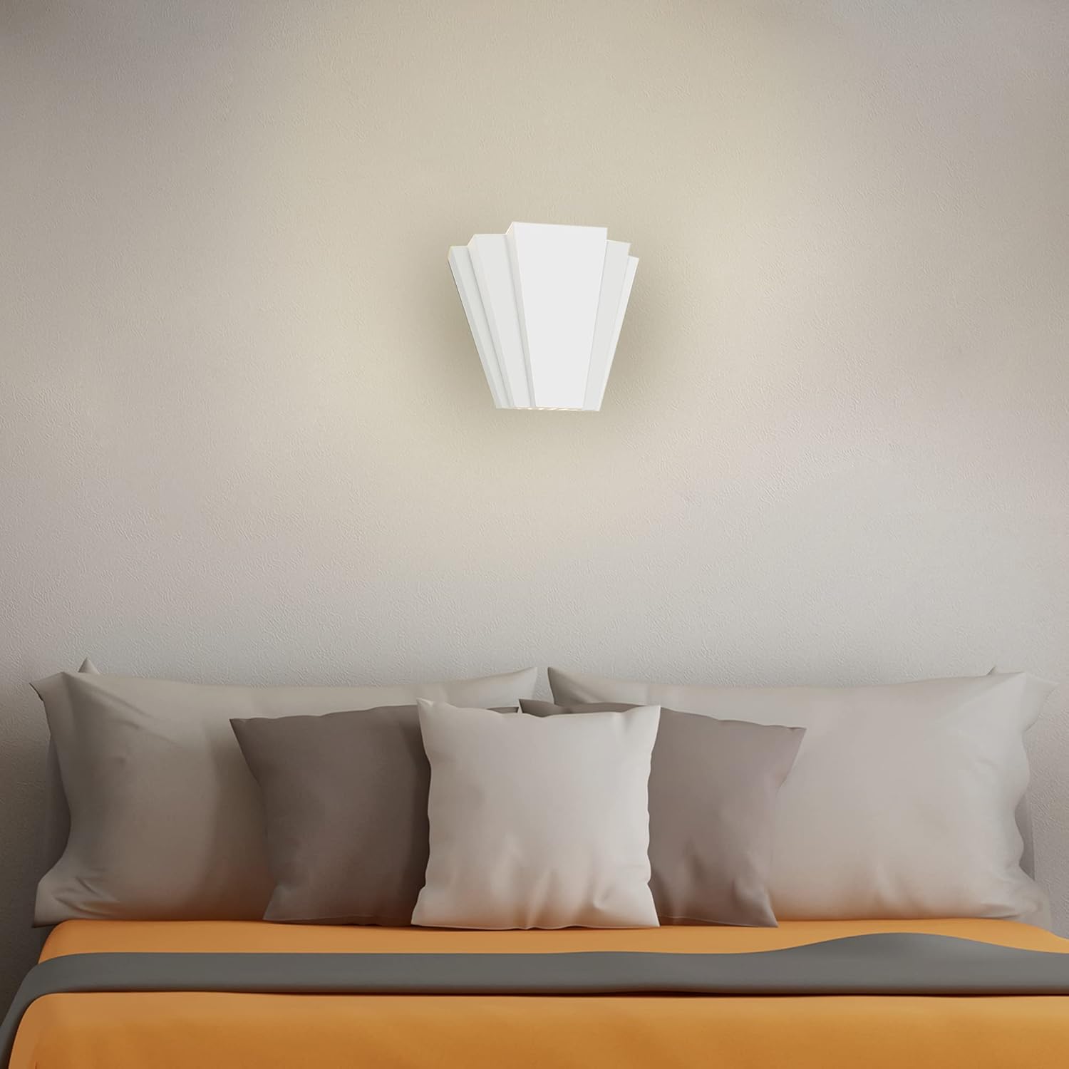 Paintable Art Deco Wall Light – Up/Down G9 Sconce