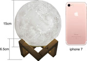 5.9 Inch 3D LED Moon Light with Stand