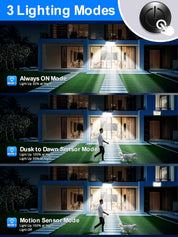 Solar Security Lights – 246 LED, Motion Sensor, Waterproof