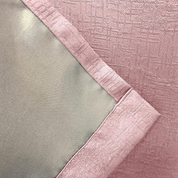 Vogue Blush Pink Eyelet Curtains 46x72" – Thermal Noise Reducing Dim Out Drapes