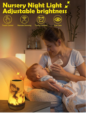 Mostof 16-Color Rechargeable Fairy Night Light with Timer – Touch & Remote Controlled LED Lamp for Home, Bedroom, and Kids