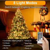29.2M 220 LED Plug-in Fairy String Lights – Warm White, Remote, 8 Modes