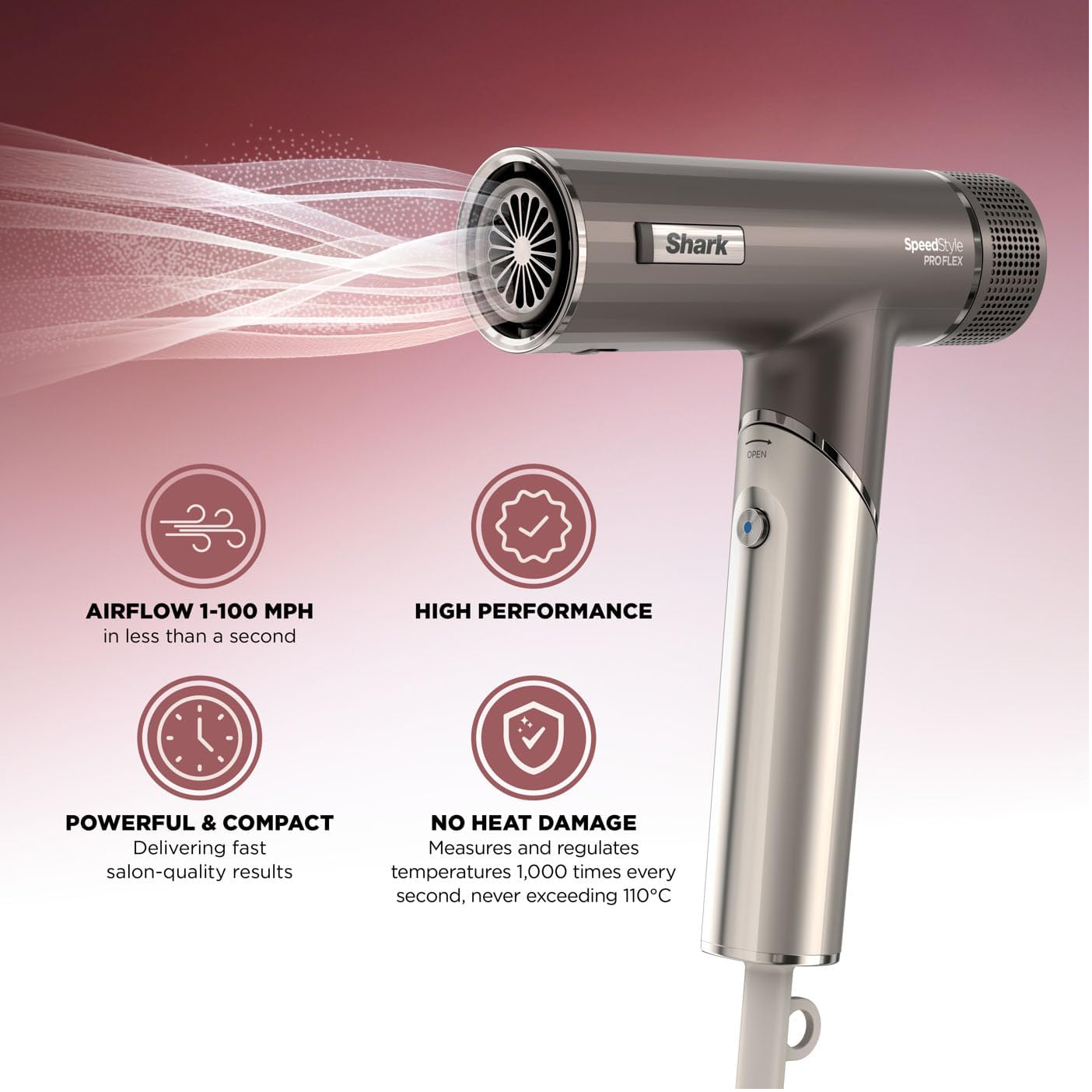 High-Velocity Hair Dryer – Ionic Fast-Drying Lightweight Blow Dryer, N ...
