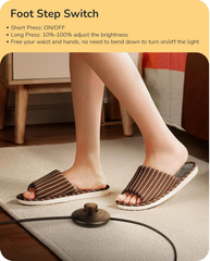 Minimalist LED Floor Lamp 146cm – Stepless Dimmable Tall Light with Foot Switch