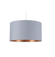 Large Modern Black and Gold Drum Light Shade, Pendant Lights, Home Décor & Improvement Essential