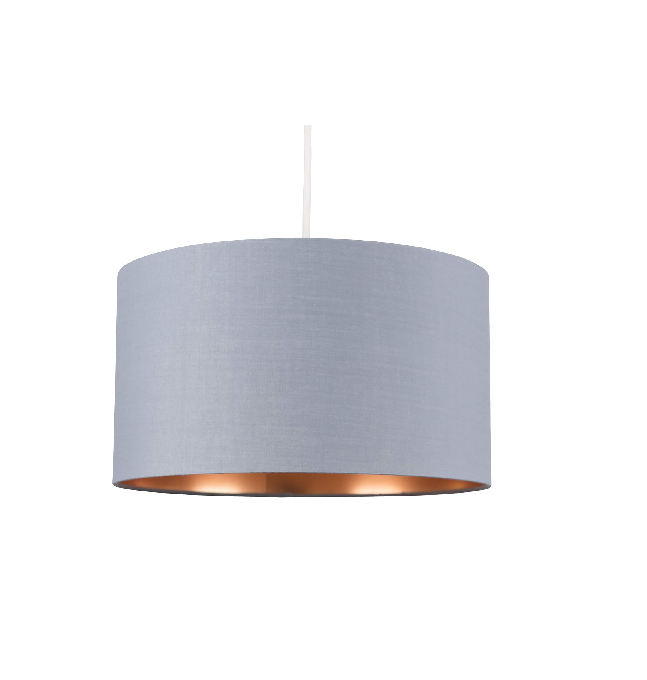 Large Modern Black and Gold Drum Light Shade, Pendant Lights, Home Décor & Improvement Essential