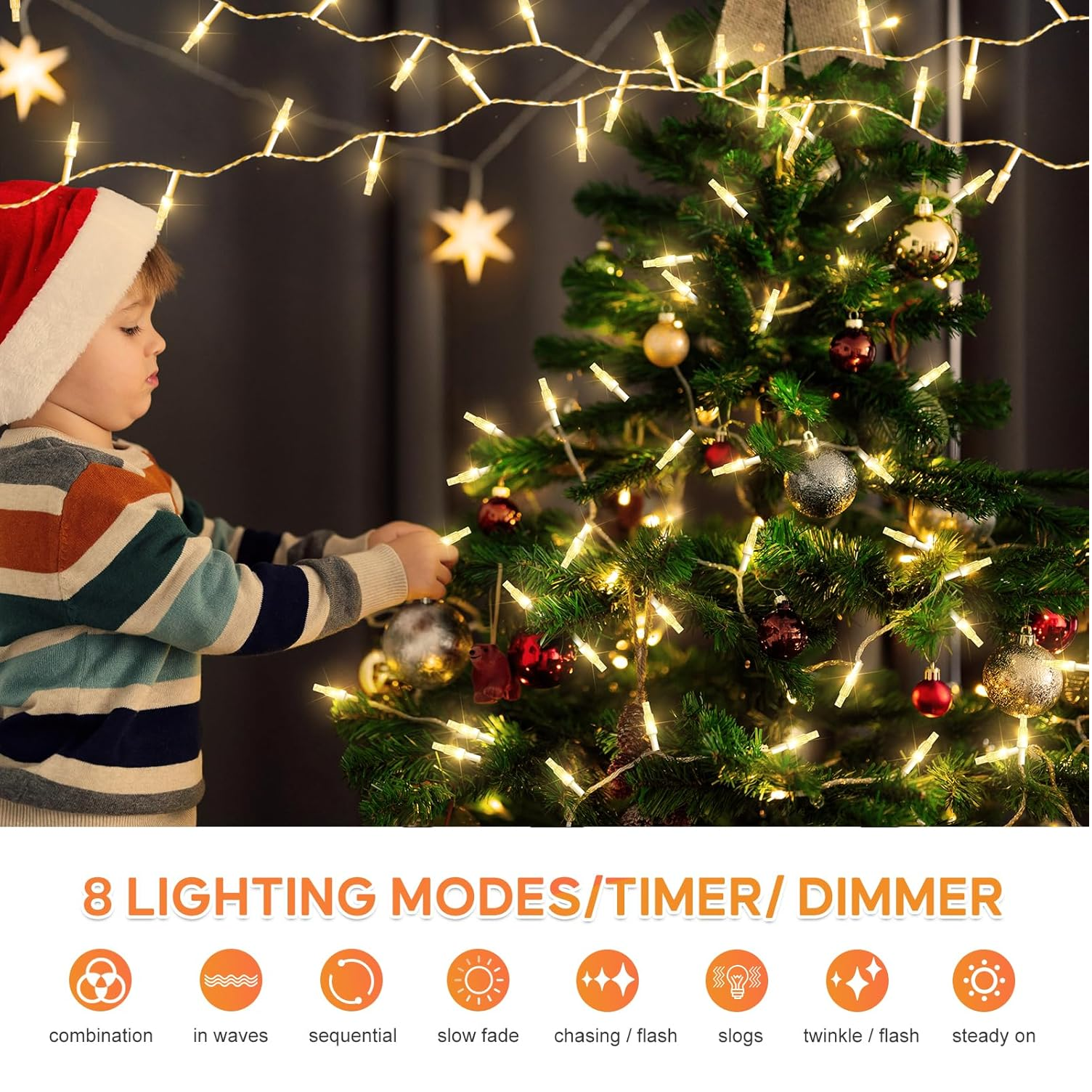 50M Tree Fairy Lights with Remote