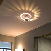 3W LED Wall Light – Modern Aluminum Spiral Lamp