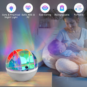 Northern Lights Aurora Projector with Rotating Roly-Poly Design