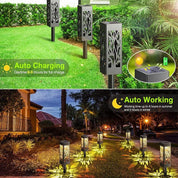 6 Pack Solar Garden Lights – Waterproof Outdoor Pathway Lamps