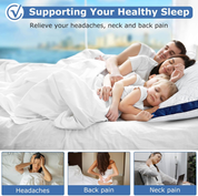2 Pack Hotel Quality Bed Pillows – Hypoallergenic Supportive Pillows 42x70cm
