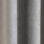 Vogue Grey Silver Eyelet Curtains 46x72" – Thermal Dim Out Noise Reducing Drapes