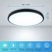 Round LED Ceiling Light Panel – Modern Waterproof Downlight