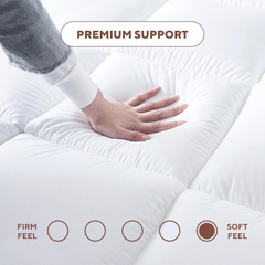 10cm Extra Deep Double Mattress Topper – Quilted, Soft, Breathable & Hypoallergenic