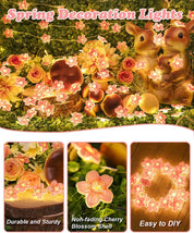 2M Pink Cherry Blossom Flower Fairy String Lights