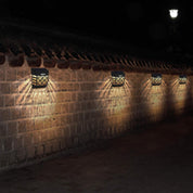 Solar Fence Lights 8 Pack – Outdoor Waterproof Decorative Garden
