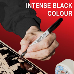 Permanent Markers – Fine Point Black Ink Pens for Writing & Drawing, 2 Pack